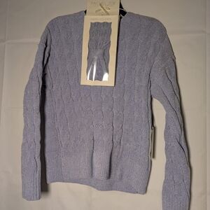 Rachel Zoe Men's Cable Knit Sweater - Light Purple